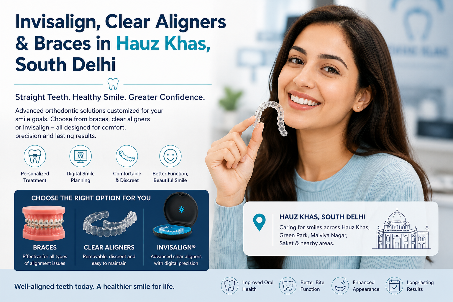 Invisalign, Clear Aligners & Braces in Hauz Khas, South Delhi